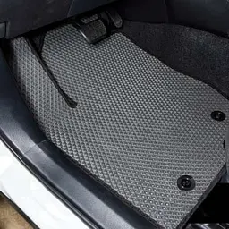 Килимки у салон EVA для Toyota RAV 4 2013-2019 ДВС / Hybrid з підп'ятником Чорні-Червоний кант 5 шт - мініатюра 2