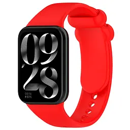 Силіконовий ремінець для фітнес браслетів Xiaomi Mi Band 8 Pro/9 Pro Redmi Watch 4/5, Silicone, red, зі зручною застібкою, на фітнес трекер та смарт годинник, ArmorStandart (ARM73972)