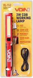 Ліхтар Перенесення VOIN 3W-COB+3W XPE / АКБ1200 mAh Магнит Акумулятор Вбудований (USB Зарядка) - мініатюра 2