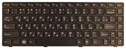 Клавіатура для ноутбука Lenovo IdeaPad (B470, V470) Чорна, (Чорна рамка)