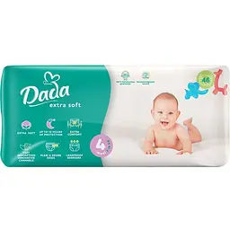 Подгузники Dada Extra Soft 4 (7-18 кг), 46 шт.