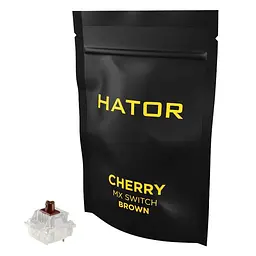 Набір механічних перемикачів HATOR Hotswap Switch Cherry MX Brown 10 шт. (HTS-124)