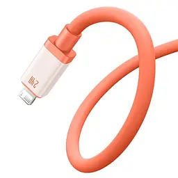 Кабель USB to Lightning для iPhone iPad Baseus Data Cable (1m, 2.4A, 480 Mbps). Orange (P10368803731-00) - мініатюра 3