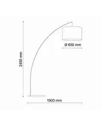 Торшер Tk Lighting 5485 Moby E27 1x15W IP20 - мініатюра 3