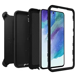 Чохол протиударний з кліпсою-підставкою OtterBox Defender Series Samsung Galaxy S21 FE (6.4") Black - мініатюра 2