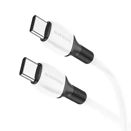 Кабель швидкісний USB-C - USB-C - Borofone BX84 60w білий - мініатюра 1