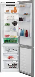 Холодильник з нижньою морозильною камерою Beko RCNA406I35XB 203х67х60см 2 двері A++ NF нержавіюча сталь (RCNA406I35XB) - мініатюра 2