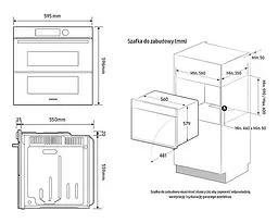 Духовка електрична Samsung Dual Cook NV7B4245VAK - мініатюра 3