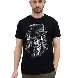 Футболка Sol's Imperial Gentlemen's skull насичений чорний L (11500309/395L) - мініатюра 1