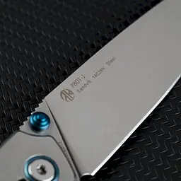 Ніж складаний туристичний Ruike P801-J, (8.6 см) 14C28N / G10 помаранчевий - мініатюра 13