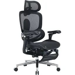Офісне крісло Sihoo C500 V2, Black, з підставкою для ног (C500-V2-B101-JT)