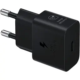 Зарядний пристрій Samsung 25Вт USB-С, кабель USB-C USB-C, 1м, чорний (EP-T2510XBEGEU) - мініатюра 2