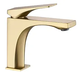Змішувач для умивальника Rea Joe низький brushed gold REA-B8990