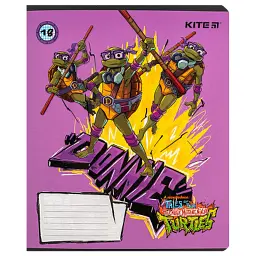 Зошит Kite Ninja Turtles, 18 аркушів, клітинка (NT24-236), в асортименті - мініатюра 8