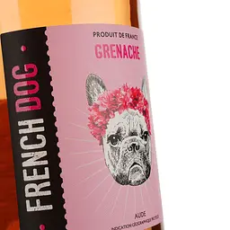 Вино French Dog Igp Aude, рожеве, сухе, 0,75 л (917856) - мініатюра 5