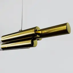 Латунний трубчастий LED світильник у корпусі 130 см | Line F | Арт. MJ351-1300L AB - мініатюра 3