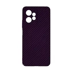 Карбоновый чехол для Xiaomi Redmi Note 12 4G, LikeCarbon, фиолетовый, панель, защитный чехол-накладка, ультратонкий и легкий, противоударный, обеспечивает защиту от ударов, падений и царапин, ArmorStandart (ARM71948)
