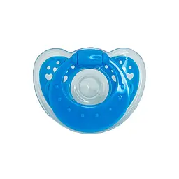 Дитяча силіконова пустушка MGZ-0517(Blue) кругла - мініатюра 3