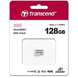 Карта пам'яті Transcend microSDXC 300S 128GB UHS-I U3 [TS128GUSD300S] [71411] - мініатюра 3