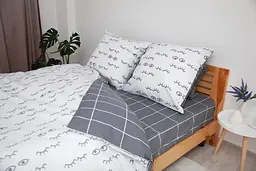 Комплект постільної білизни ТЕП Soft dreams White Look двоспальний сірий з білим (2-03858_27785) - мініатюра 5