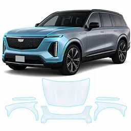 Антигравійна захисна бронеплівка за лекалами для Cadillac Vistiq EV 2025- передня частина авто (капот бампер крила))