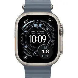 Смарт-годинник Apple Watch Ultra 3 49mm Natural Titanium Case with Anchor Blue Ocean Band (MEWH4) [145304] - мініатюра 2