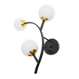 Люстра стельова Brille в спальню Е27 60W BK/WH (BR-01 644C/3) - мініатюра 2