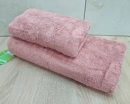 Набір турецьких бамбукових махрових рушників Cestepe 50х90+70х140 Bamboo Sarev Somon - мініатюра 4