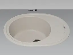 Кухонна мийка Adamant Ovum 615x495x200 Бежевий avena 1824296100406 - мініатюра 2