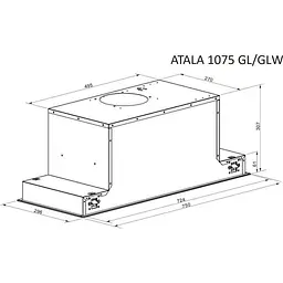 Витяжка вбудована Gunter&Hauer ATALA 1075 GL [157414] - мініатюра 6