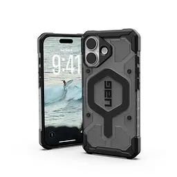 Чохол UAG для iPhone 17, Pathfinder Clear MagSafe, Ash/Black teh0019532 - мініатюра 9