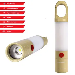 Ліхтар кемпінговий Falcon Eye Sticklight (1000 Lm) White/Red LED Focus Magnetic USB-C (FCL0028) - мініатюра 4