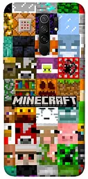 Чохол Demsky Minecraft collage для Xiaomi Redmi 9