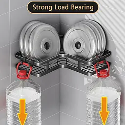 Кутові полиці для ванної Corner Shower Caddy ∙ Компактне та зручне зберігання аксесуарів Corner Shower Caddy - мініатюра 3
