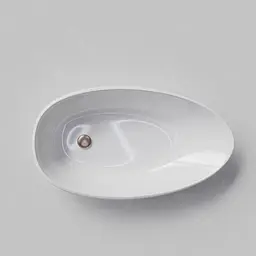 Умивальник VBI Trento 75 white накладний VBI-011903, Білий - мініатюра 5