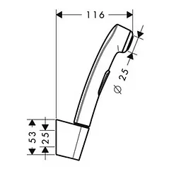 Бідетта Hansgrohe Brushed Bronze 96907140, Бронза - мініатюра 2