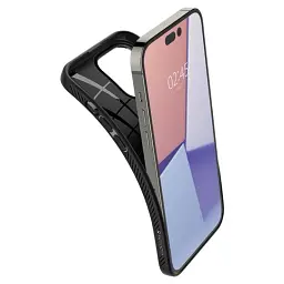 Чохол-накладка Spigen Liquid Air для Apple Iphone 14 Pro Matte Black (ACS04957) - мініатюра 7