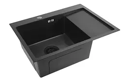 Кухонна мийка Rea Fin 620x480 мм black ZLE-06014 - мініатюра 4
