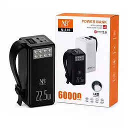 Повербанк Neobatta N-316 60000 мА • ч черный