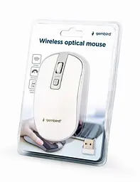 Миша бездротова Gembird MUSW-4B-06-WS Білий/Сріблястий - мініатюра 3