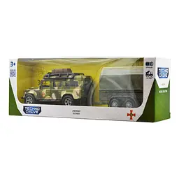 Ігровий набір TechnoDrive Land Rover Defender Military з причепом (520027.270) - мініатюра 10