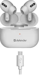 Гарнітура Defender Twins 636 TWS Pro Bluetooth White (63636) - мініатюра 6