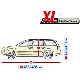 Тент автомобільний для Хечбека / Універсалу Kegel-Blazusiak XL 480x136 см Optimal Garage (5-4317-241-2092) - мініатюра 2