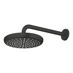 Верхній душ з душовим кронштейном 286 мм, 1 режим струменя Grohe Tempesta 210 1022182430, Чорний матовий - мініатюра 4