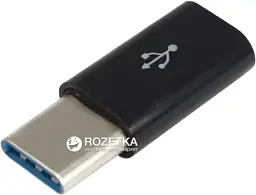Адаптер Lapara USB 3.1 Type-C male на Micro USB female OTG для заряджання oneplus 2, MEIZU, чорний (LA-Type-C-MicroUSB-adaptor