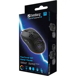 Мишка Sandberg FlexCover 6D Gamer Mouse RGB, ігрова, 12800 dpi., 6кн. - мініатюра 5
