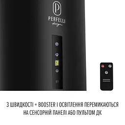 Витяжка пристінна PERFELLI DESIGN RICCO 35 NERO SILENZIO - мініатюра 9