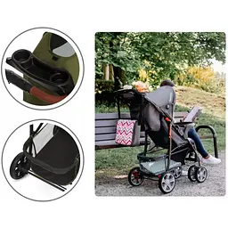 Коляска прогулянкова Lionelo Emma Plus Forest Green (LO-EMMA PLUS FOREST GREEN) - мініатюра 12