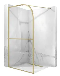 Душова стінка Rea Sky 100x200 см brushed gold KPL-K4330