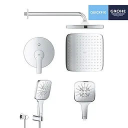 Душова система прихованого монтажу Grohe QuickFix Start UA25183007, Хром - мініатюра 3